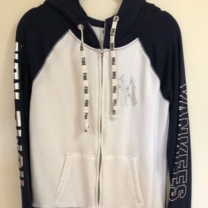 Victoria’s Secret PINK Yankees zip up hoodie